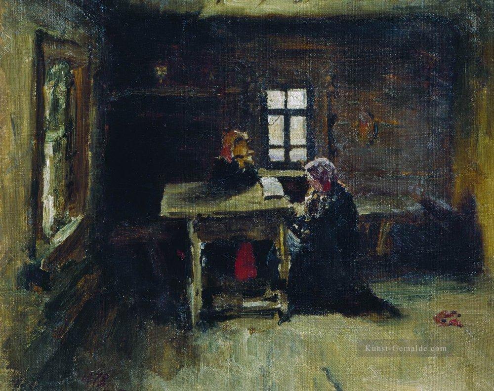 in der Hütte 1878 Ilja Repin Ölgemälde